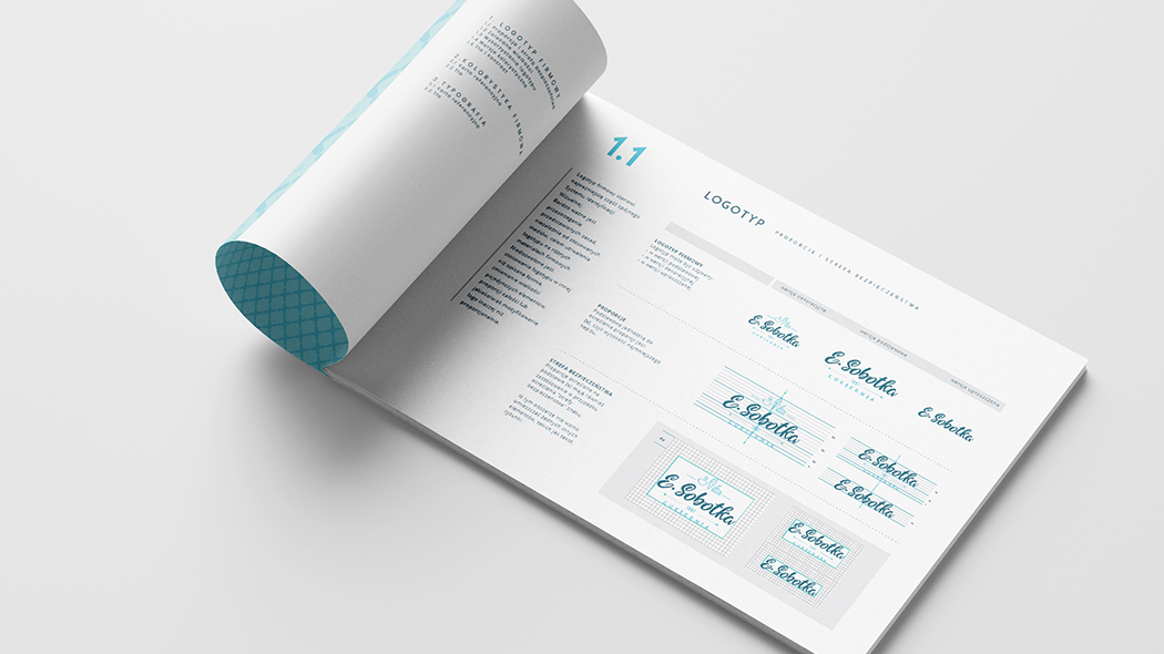 Księga znaku i księga identyfikacji wizualnej tło