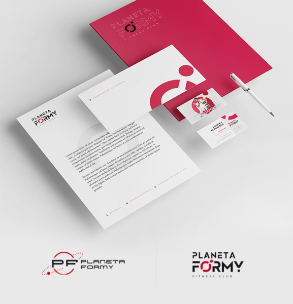 materiały reklamowe fitness clubu Planeta Formy