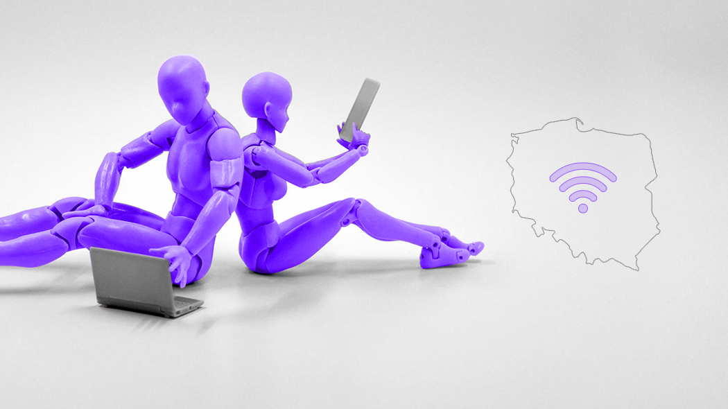 Jak Internet zmienił Polskę? tło