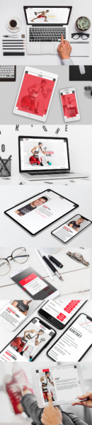 prezentacja strony internetowej fitness clubu Planeta Formy