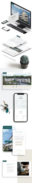 prezentacja strony internetowej apartamentów Villa Park