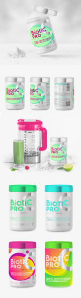 prezentacja etykiet marki Biotic Pro