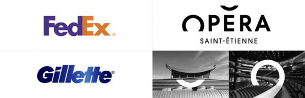 logo FedEx, Gillette, Opéra de Saint-Etienne