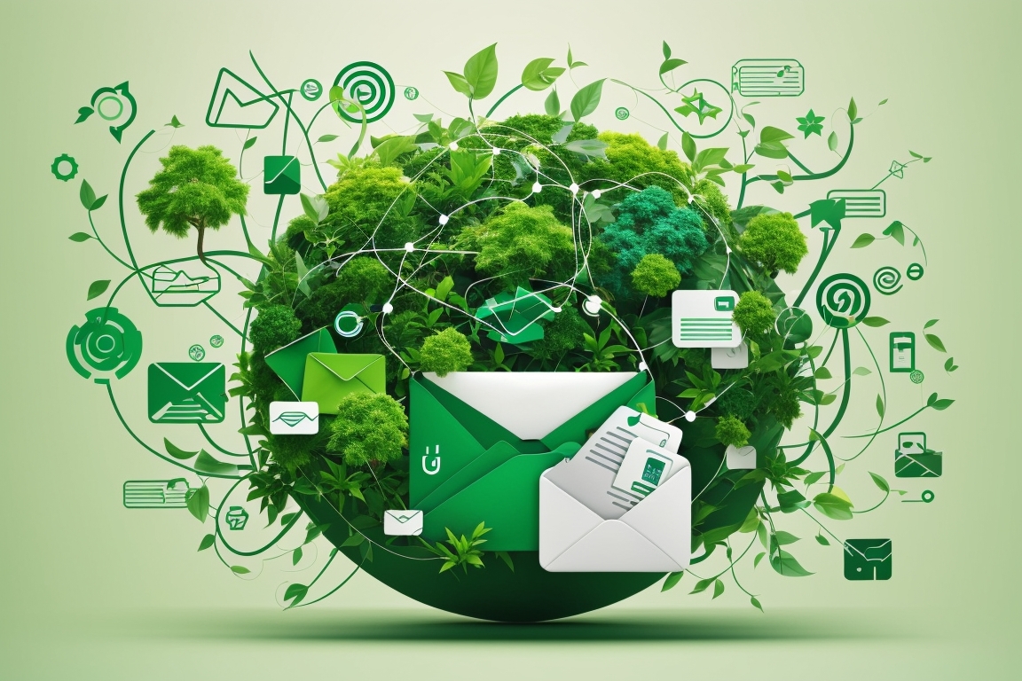 5 sposobów na ograniczenie śladu węglowego Twoich e-maili tło