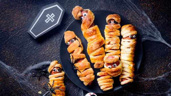 kiełbaski halloweenowe