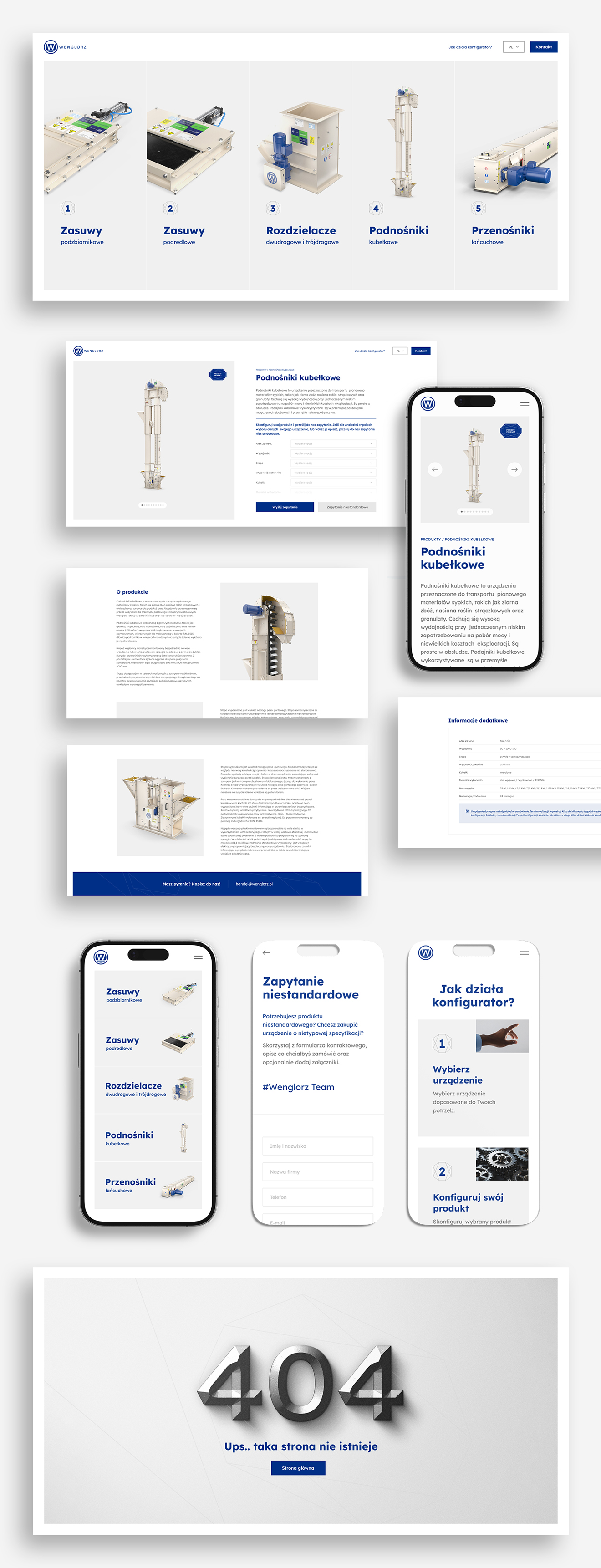 strona internetowa Strona dla producenta - Wenglorz