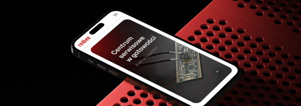Smartphone z otwartą stroną internetową serwisu z naprawą elektroniki redbee.pl