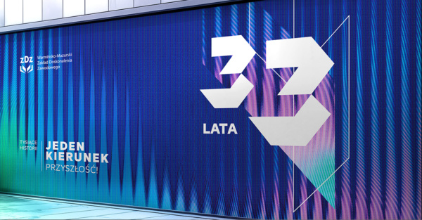 Logo jubileuszowe 33 lata WMZDZ