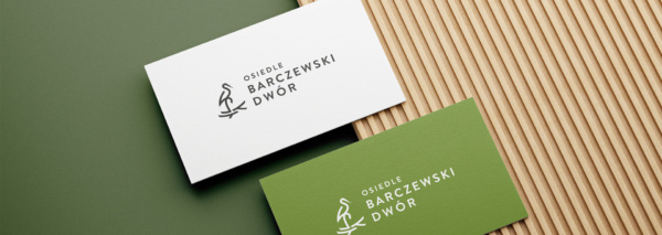 Wizytówki z logo Barczewski Dwór