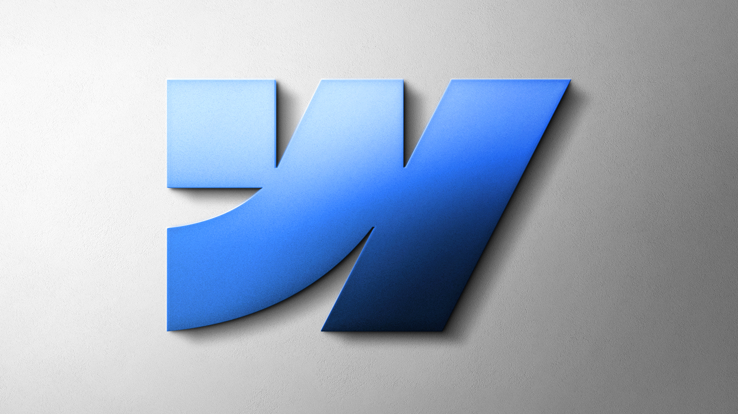 Logo Webflow na szarym tle