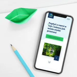 strona internetowa rejsów na telefonie
