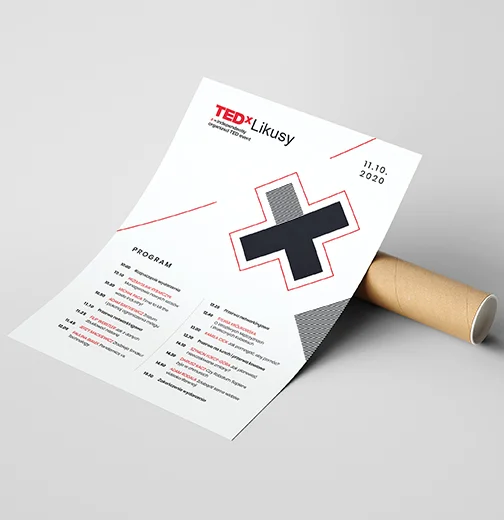 plakat reklamowy Tedx Likusy