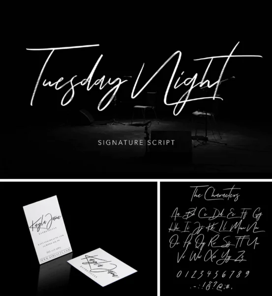 font Tuesday Night
