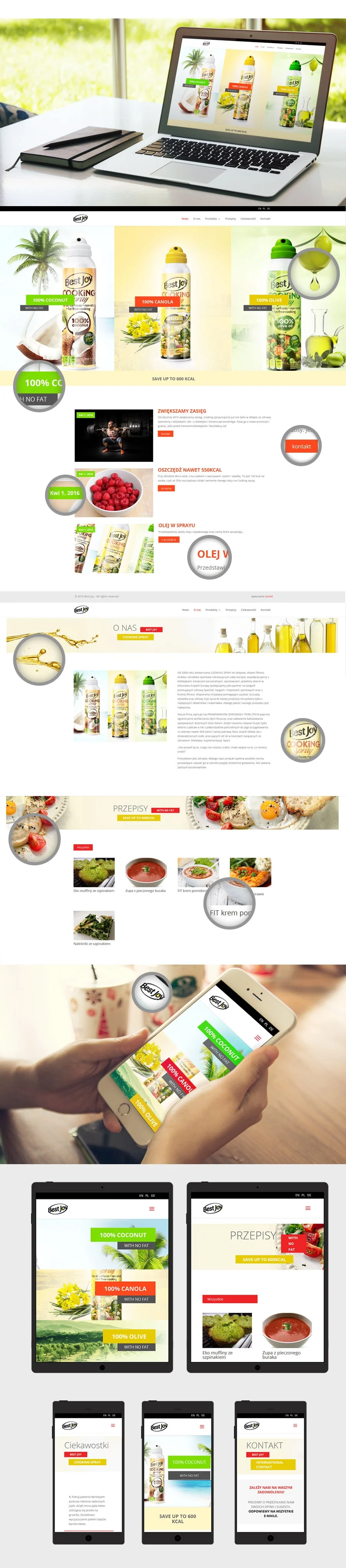 strona internetowa Cooking Spray