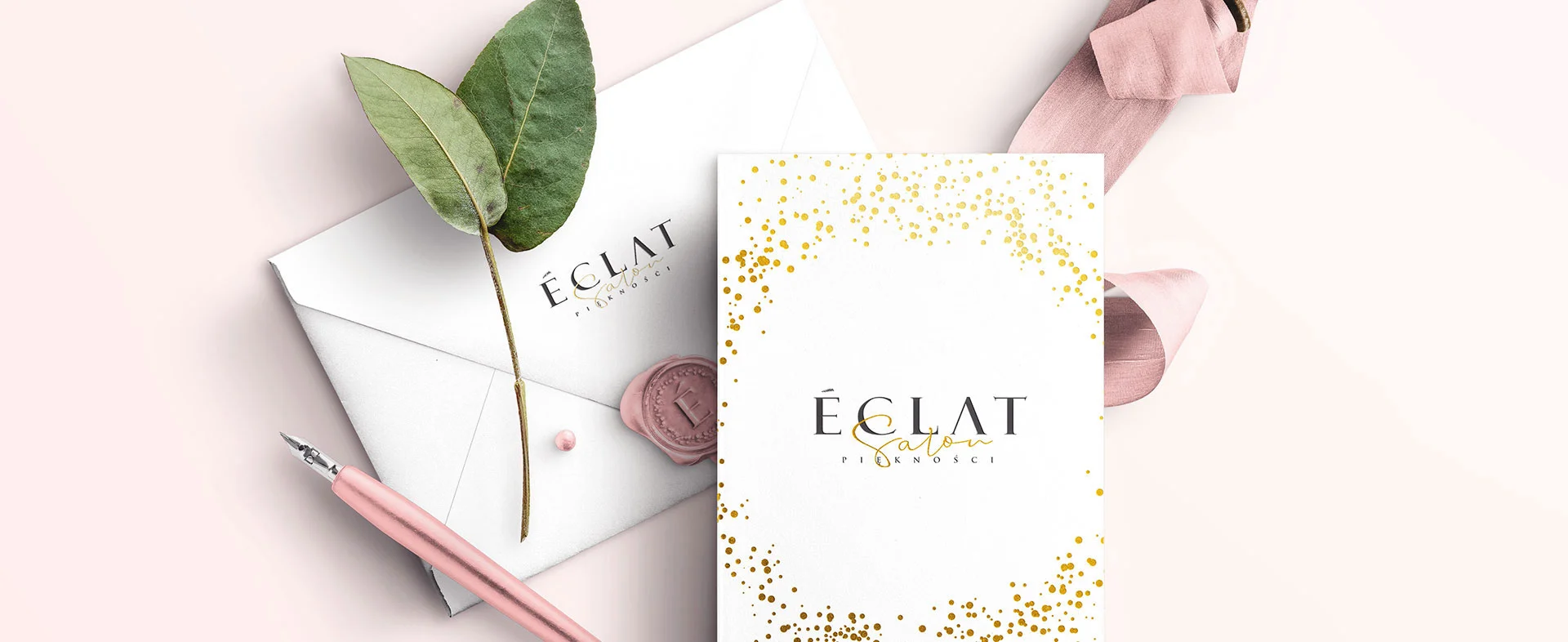 logo Logo dla salonu Eclat tło