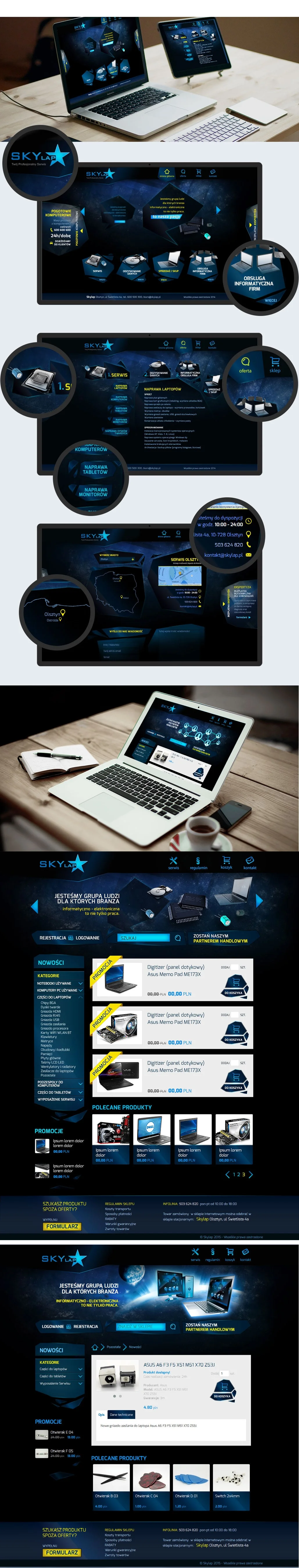 strona internetowa Skylap
