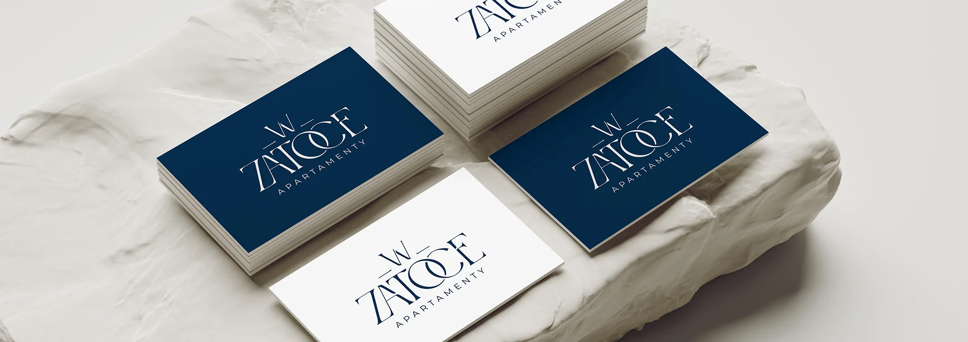 system dedykowany Logo dla Apartamentów w Zatoce tło