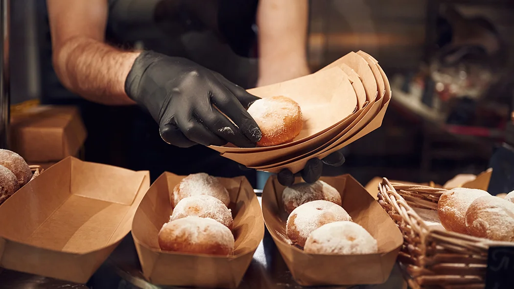 pączki w piekarni