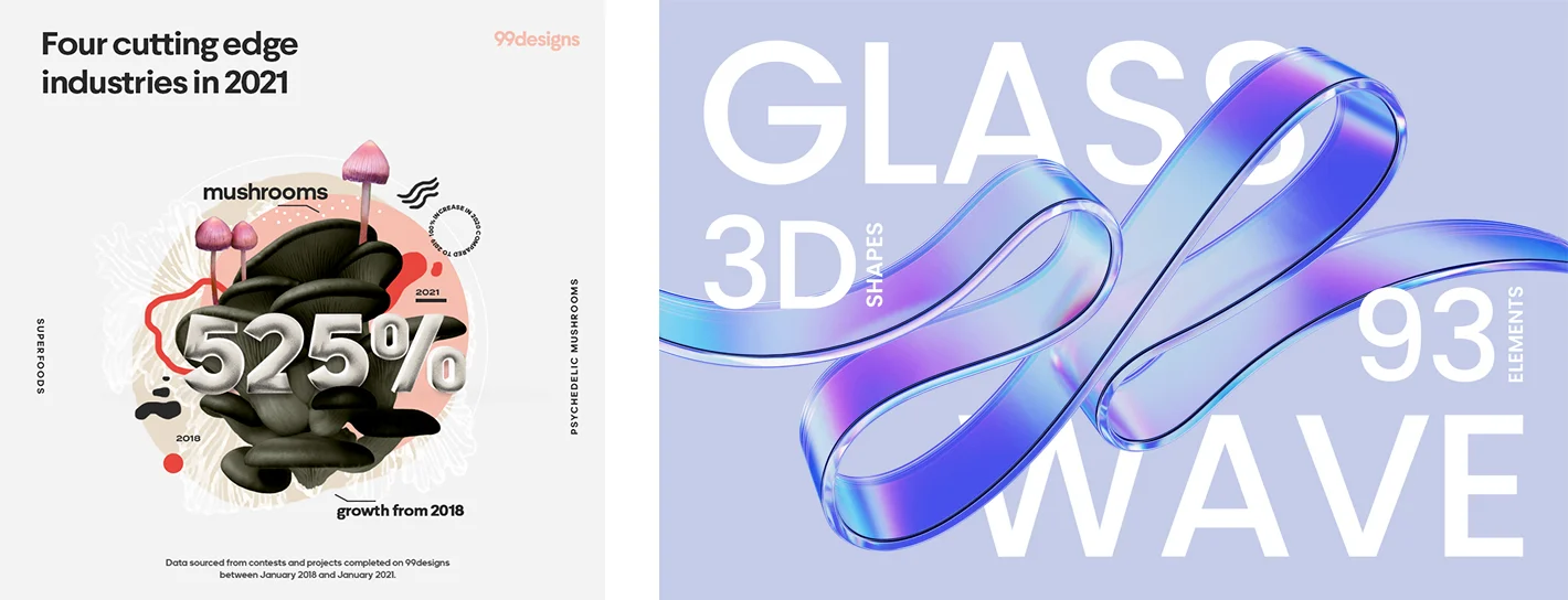 trendy graficzne 2024 3D nowe trendy graficzne 3D