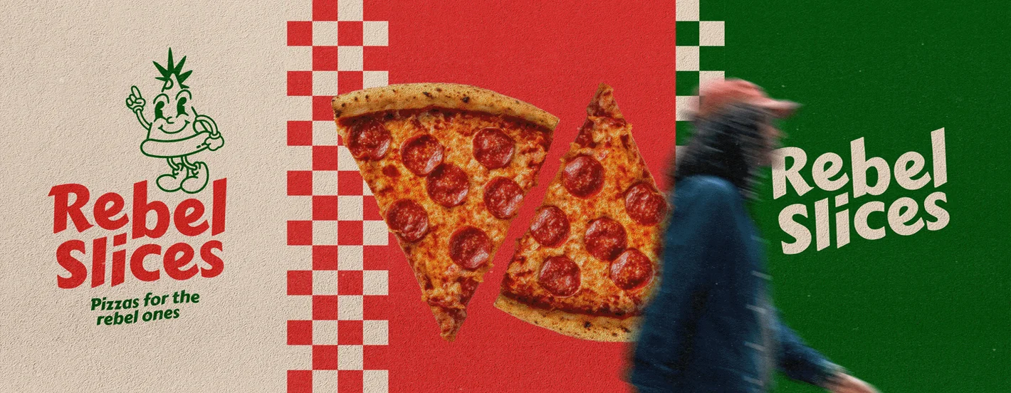 Nostalgiczne grafiki Nostalgia widoczna w grafice przedstawiająca kultową pizzerię