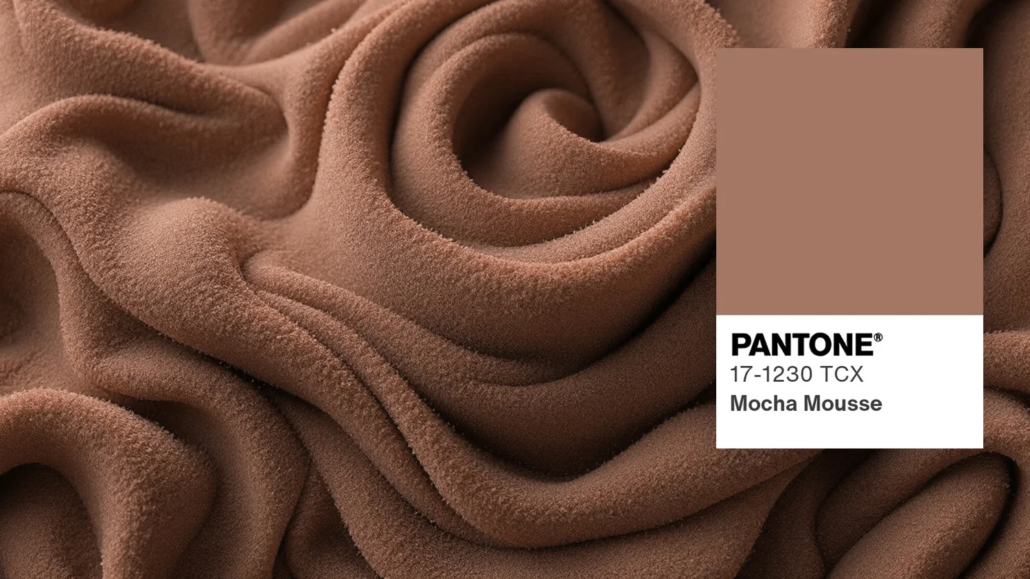 Kolor Pantone na rok 2025 Mocha Mousse