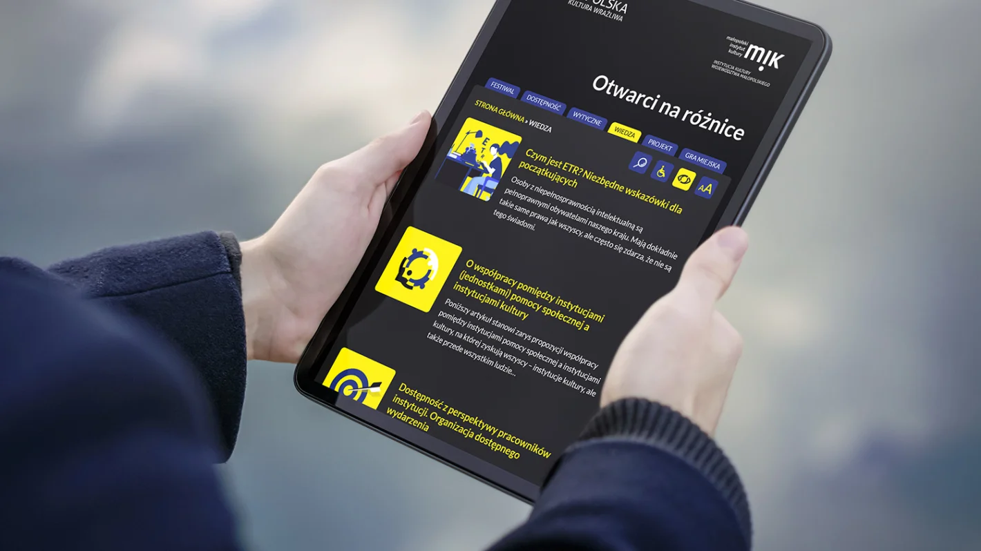 Jak stworzyć inkluzywną stronę internetową? tło