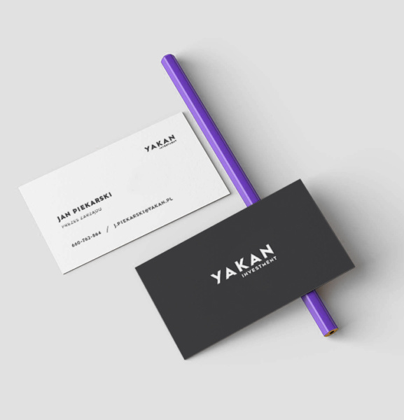 wizytówki firmy Yakan