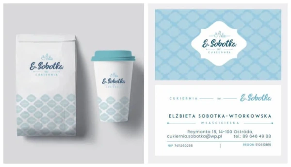 materiały reklamowe Cukierni E. Sobotka