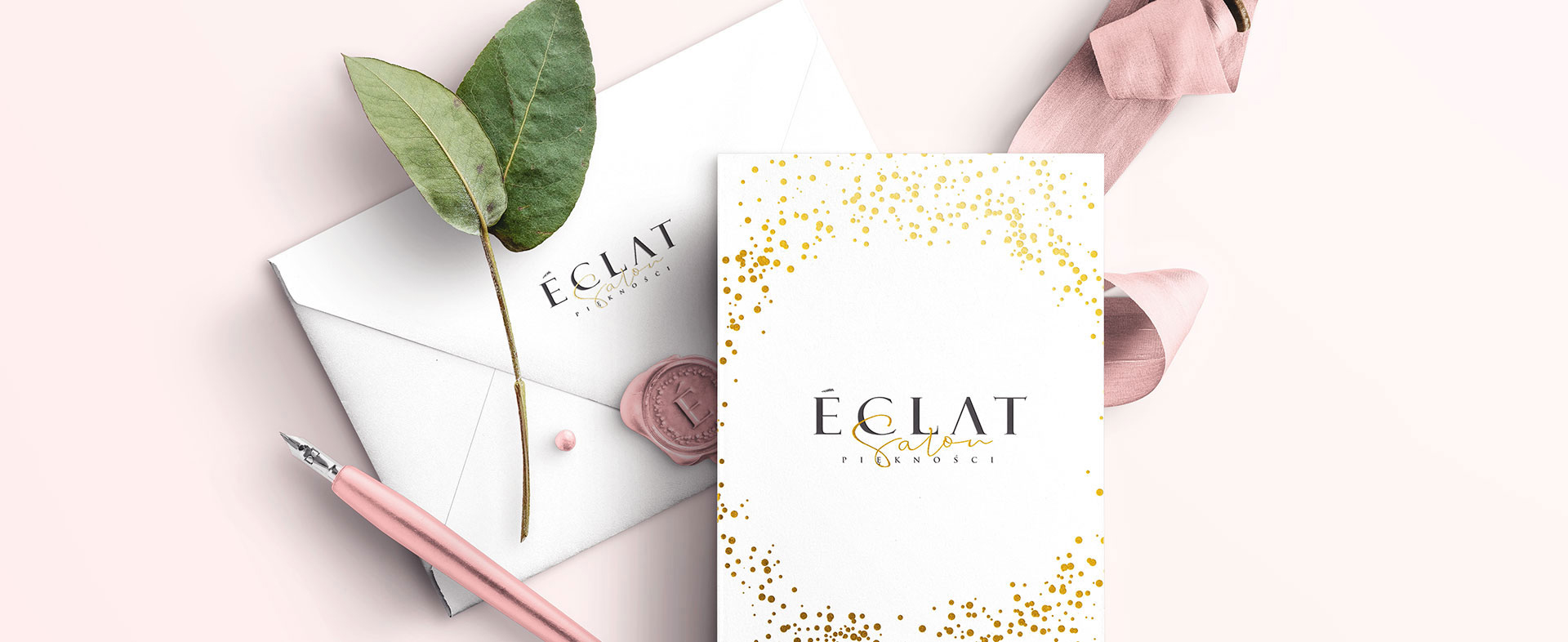 logo Logo dla salonu Eclat tło