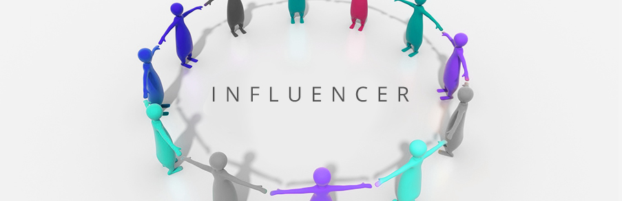 Ilustracja symbolizująca influencer marketing i budowanie zaangażowanej społeczności wokół marki