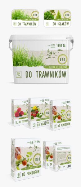 prezentacja etykiet nawozu organicznego marki Athena