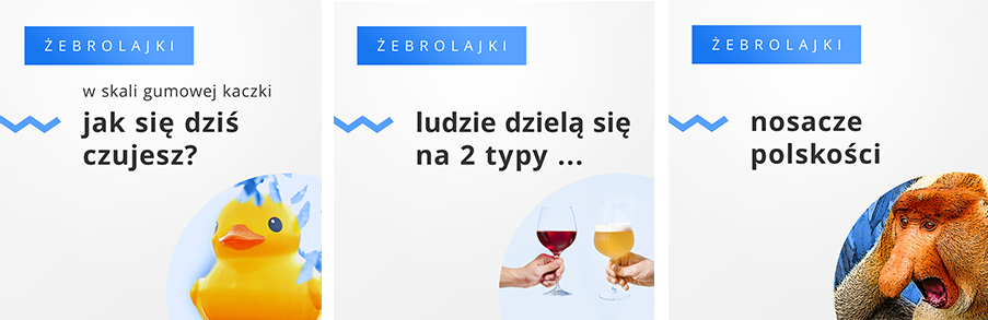 Przykłady postów typu żebrolajki w social media służących do szybkiego angażowania społeczności