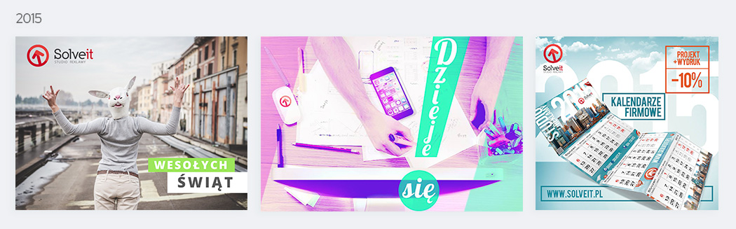 kolaż, zestawienie grafik na social media prezentacja dawniej wykorzystywanych grafik