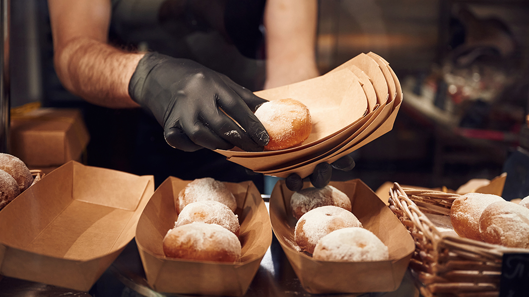 pączki w piekarni