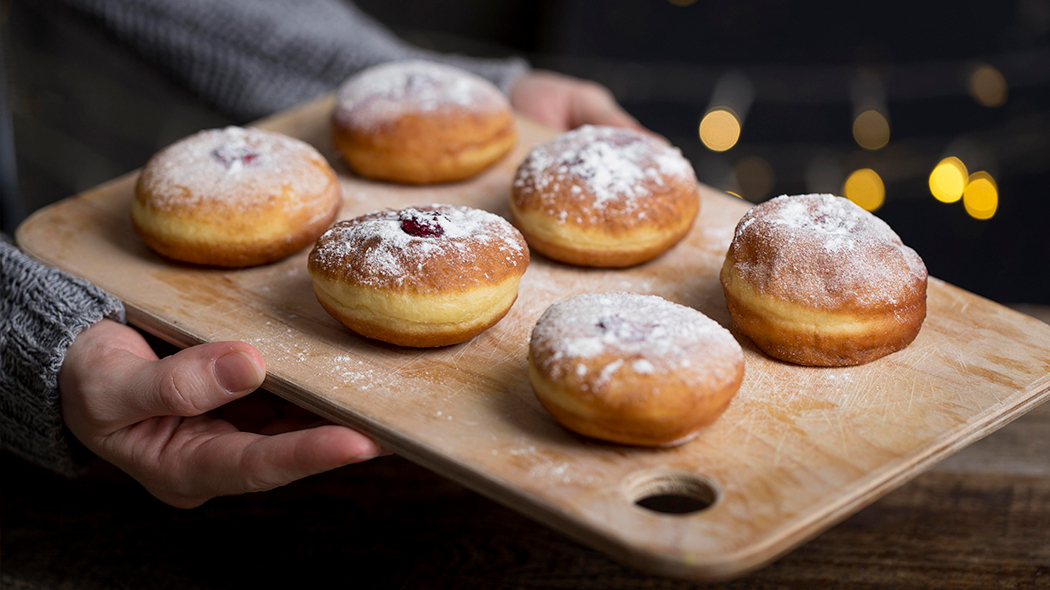 pączki w piekarni