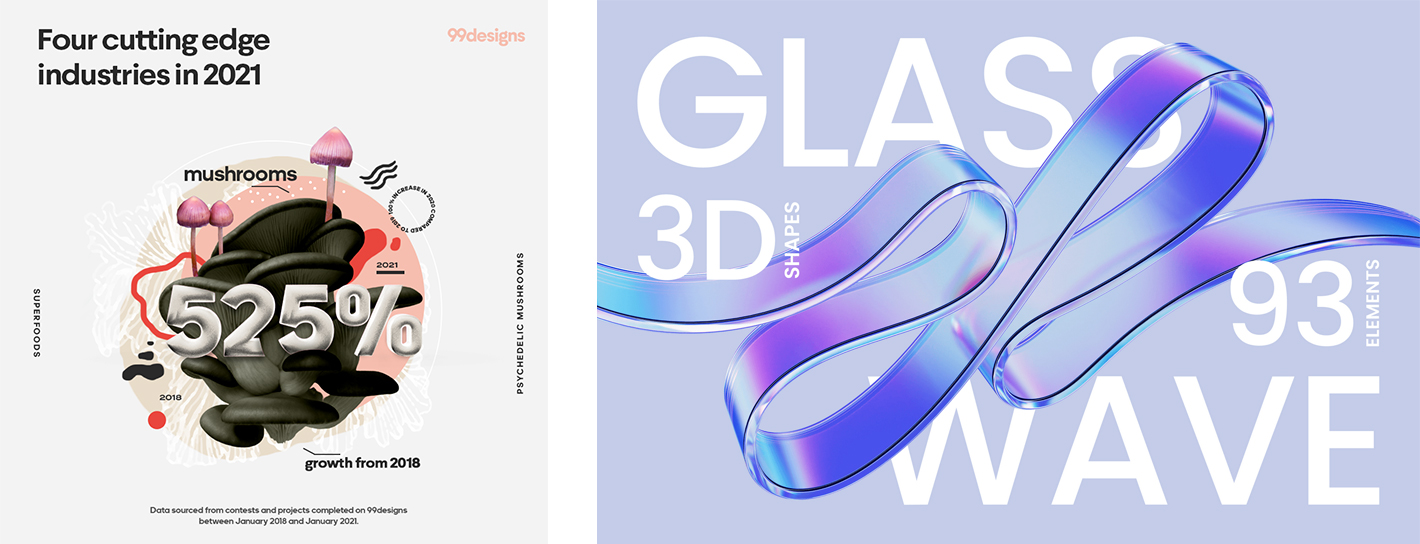 trendy graficzne 2024 3D nowe trendy graficzne 3D