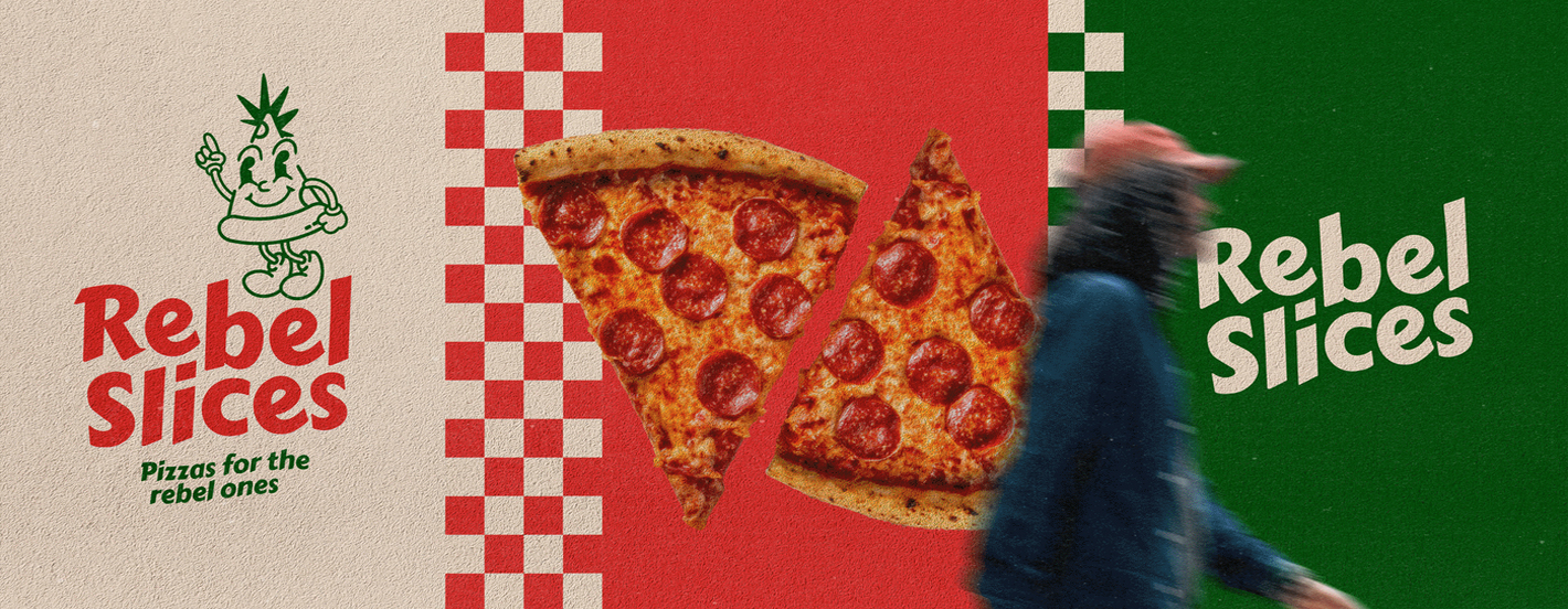 Nostalgiczne grafiki Nostalgia widoczna w grafice przedstawiająca kultową pizzerię