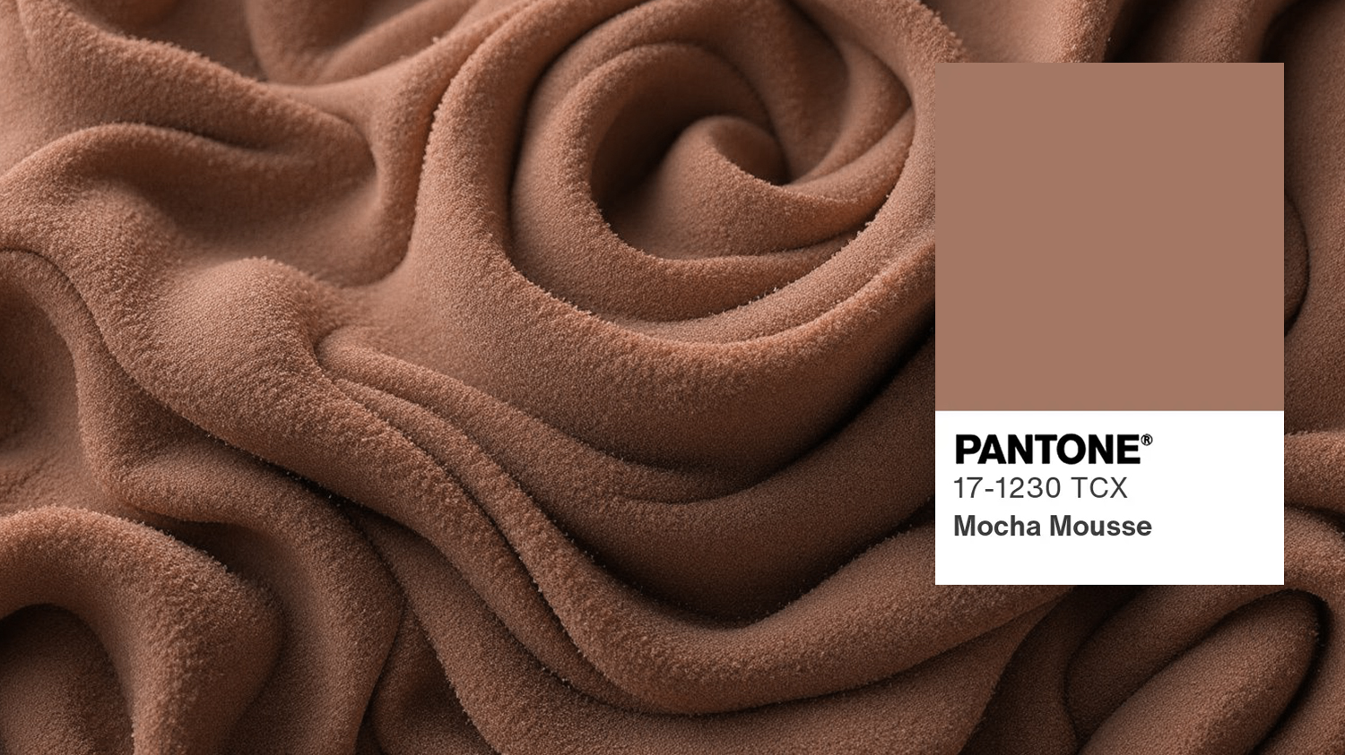 Kolor Pantone na rok 2025 Mocha Mousse